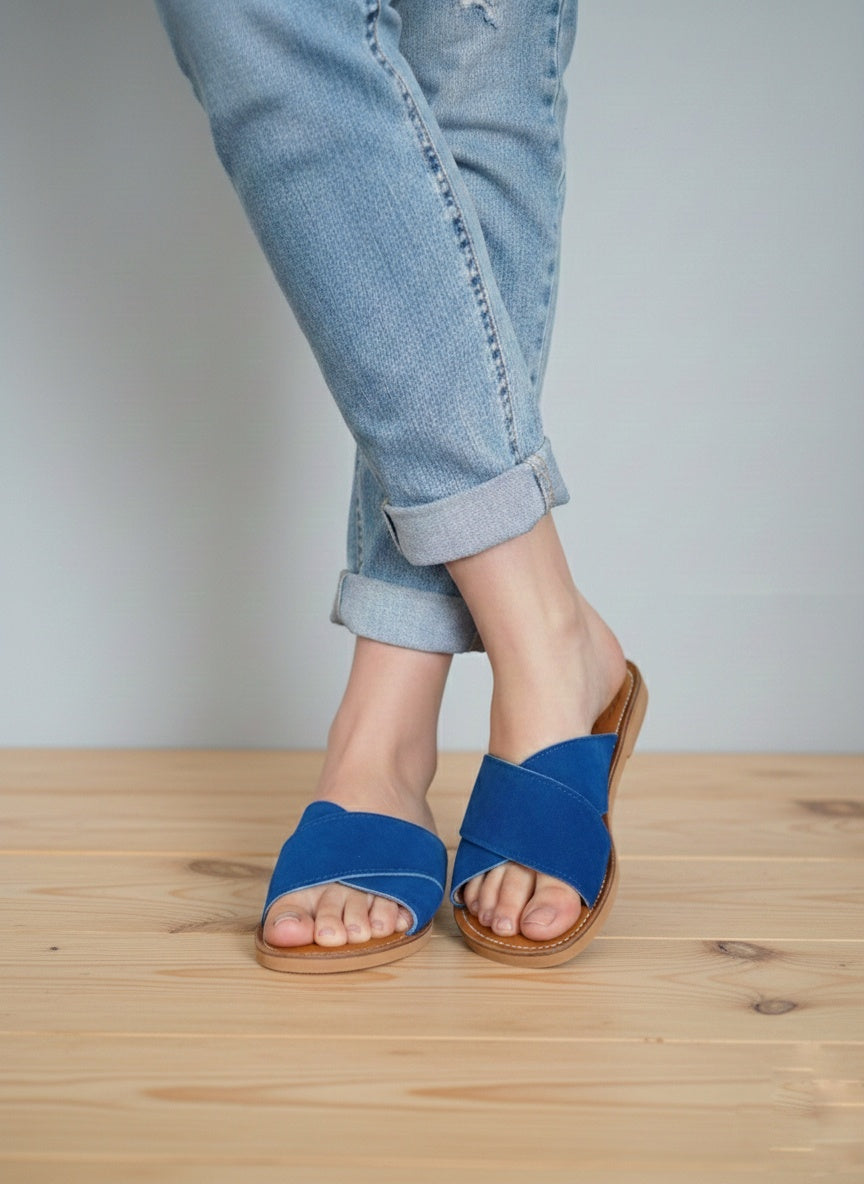 Crisscross Leather Sandal