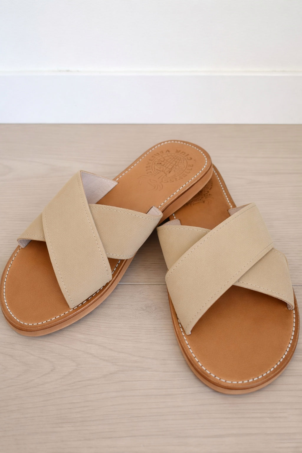 Crisscross Leather Sandal
