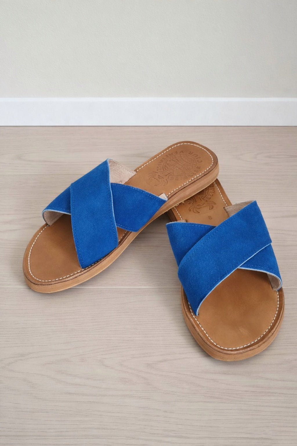 Crisscross Leather Sandal