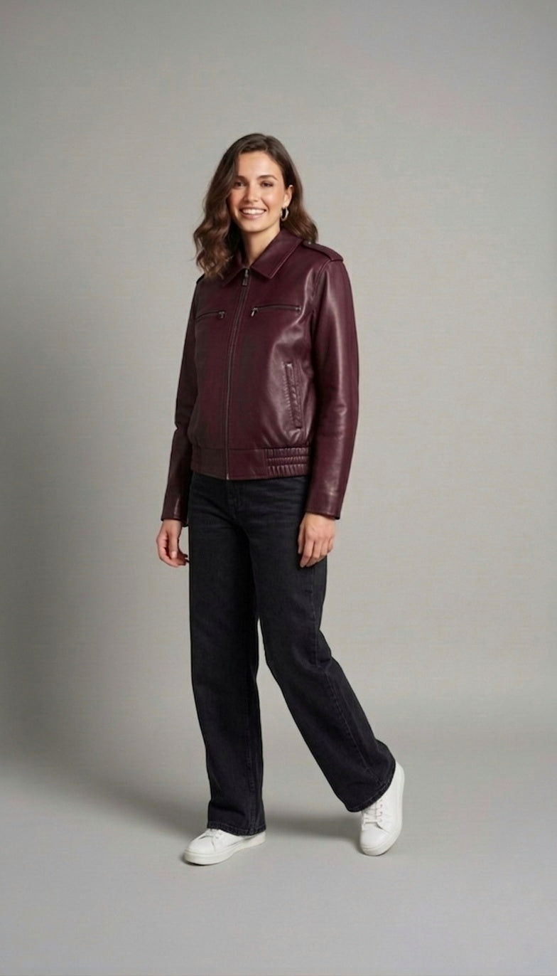 Premium Leather Jacket – Timeless Elegance
