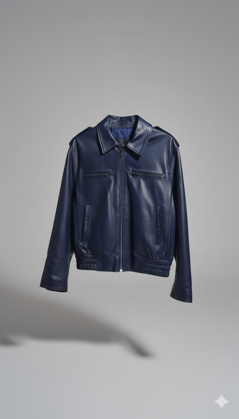 Unisex leather jacket