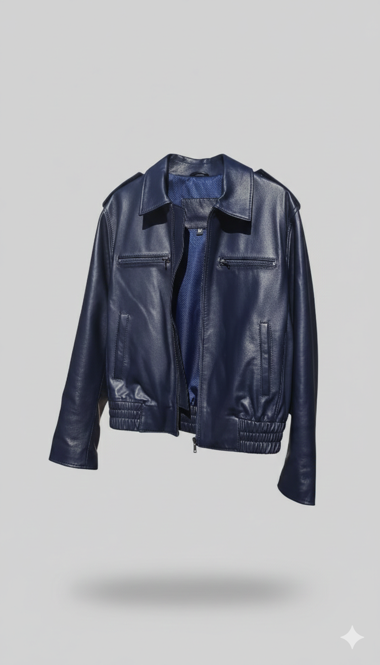 Unisex leather jacket
